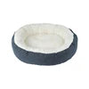 UFBemo Warm Round Donut Dog Cushion Bed With Cloth Cover and Durable Stuffing Bed for Dog Cat Pet Bed