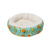 UFBemo Warm Round Donut Dog Cushion Bed With Cloth Cover and Durable Stuffing Bed for Dog Cat Pet Bed