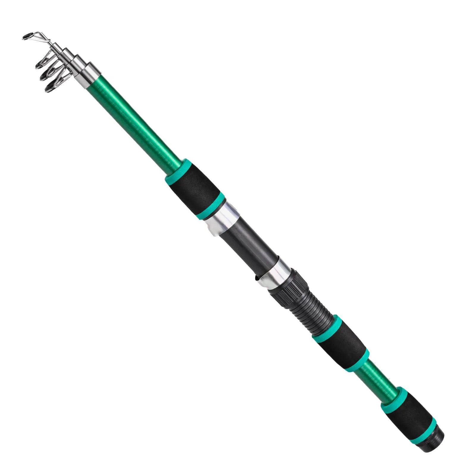 Telescopic Fishing Pole Full Portable Fishing Spinning Reels Baits Hooks 180cm Fishing Rod in Saltwater or Freshwater