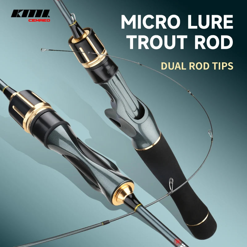 Trout Fishing L+UL Tips Fishing Rod Trout Fishing Light Rod Spinning Baitcasting Lure Fishing Rod Octopus Squid Fishing Tackle