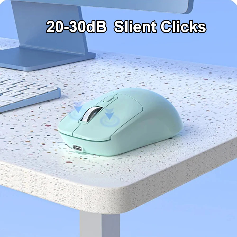 Bluetooth 5.4 Mouse 2.4G Wireless Mouse Dual Mode Slient Mouse Rechargeable Gaming Mouse Mice for PC Computer Laptop Macbook