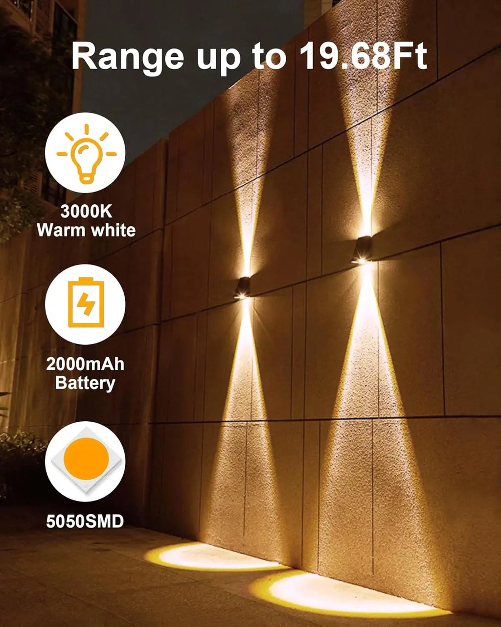 LED Solar Lights Outdoor Solar Powered Wall Lamp Waterproof Outdoor Garden Decorations Sunlight for Street Balcony Villa Lamp