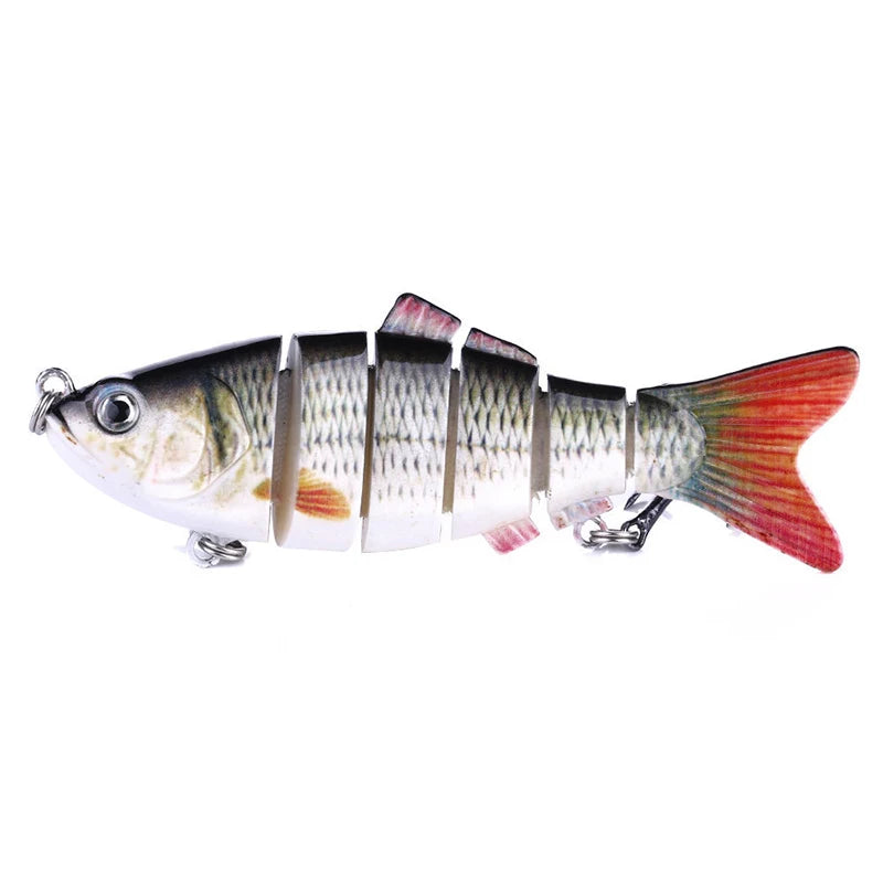 Fishing Lures for Freshwaterand Saltwat Slow Sinking Multi Jointed Swimbaits, Lifelike Lures for Bass Trout Crappie Walleye Pike