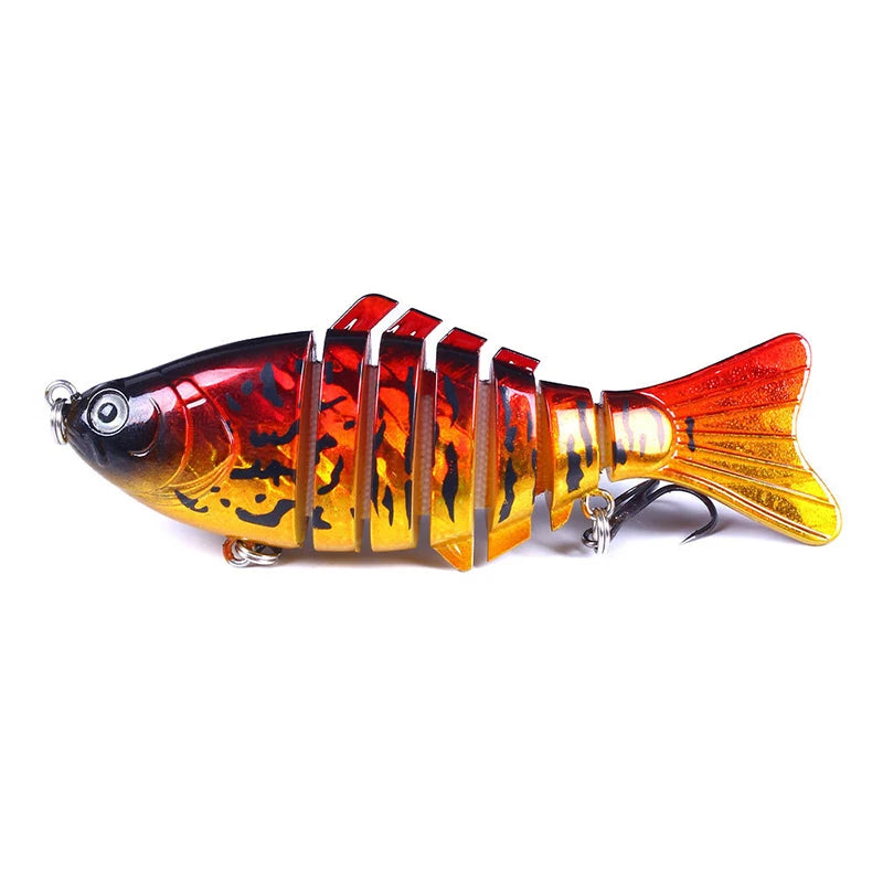 Fishing Lures for Freshwaterand Saltwat Slow Sinking Multi Jointed Swimbaits, Lifelike Lures for Bass Trout Crappie Walleye Pike