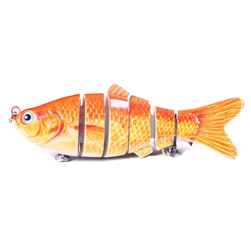 Fishing Lures for Freshwaterand Saltwat Slow Sinking Multi Jointed Swimbaits, Lifelike Lures for Bass Trout Crappie Walleye Pike