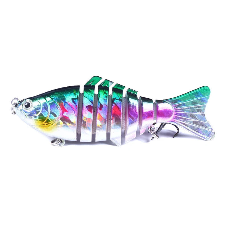 Fishing Lures for Freshwaterand Saltwat Slow Sinking Multi Jointed Swimbaits, Lifelike Lures for Bass Trout Crappie Walleye Pike