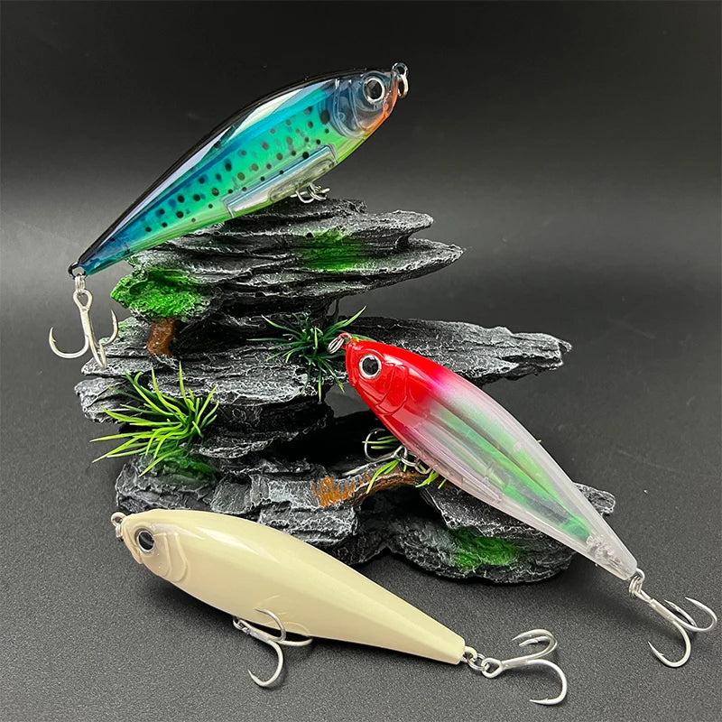 Seabass Fishing 11cm 33g Pencil Lures Saltwater Pesca Artificial Twitchbaits Trout Fishing Pesca Artificial Wobblers Carp Fish