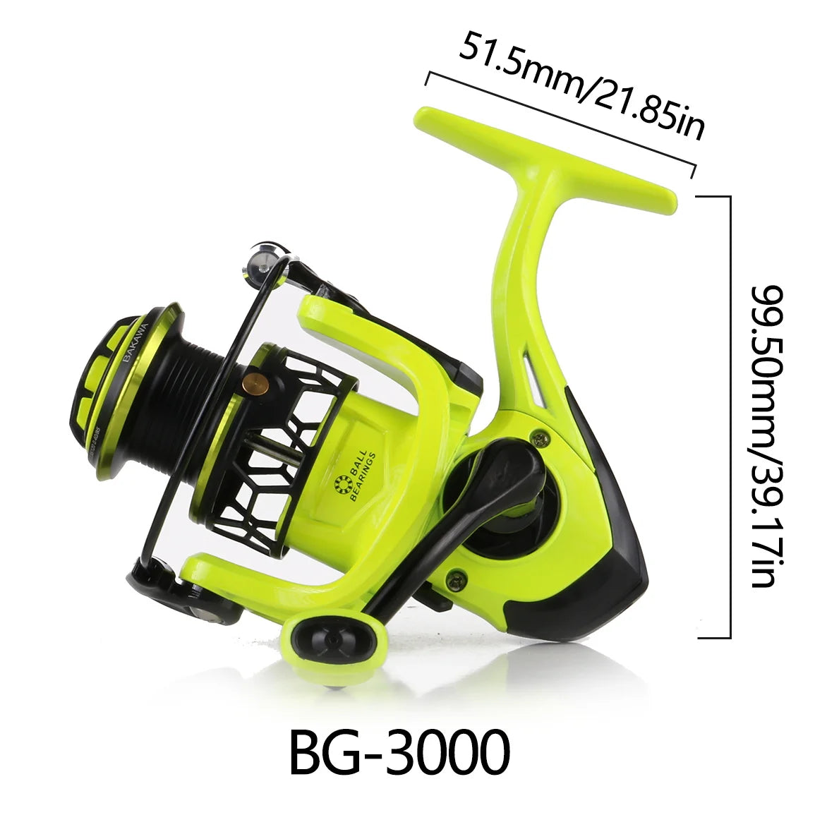 BAKAWA Spinning Reel Fishing Reels Fishing Series 5.2:1 Fishing Goods Accessories Carp Fishing Freshwater Fishing Equipment New