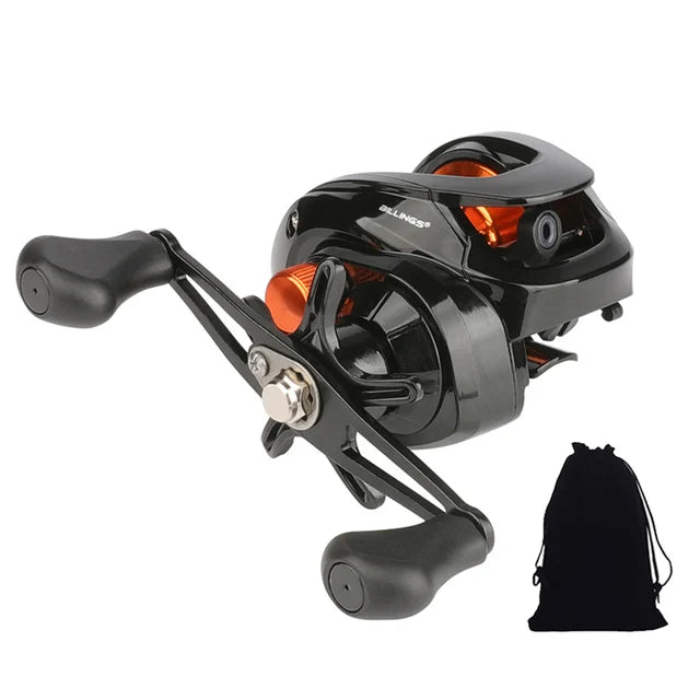 Baitcasting Reel 6.3:1 8KG Max Drag Fishing Reel for Bass in Ocean Environment Casting Reel Spinning Reel Fishing Accessories