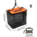 Floating Fish Basket Fish Basket for Caught Fish Foldable Fishing Holder Minnow Bucket Portable Collapsible Mesh Fishing Bait
