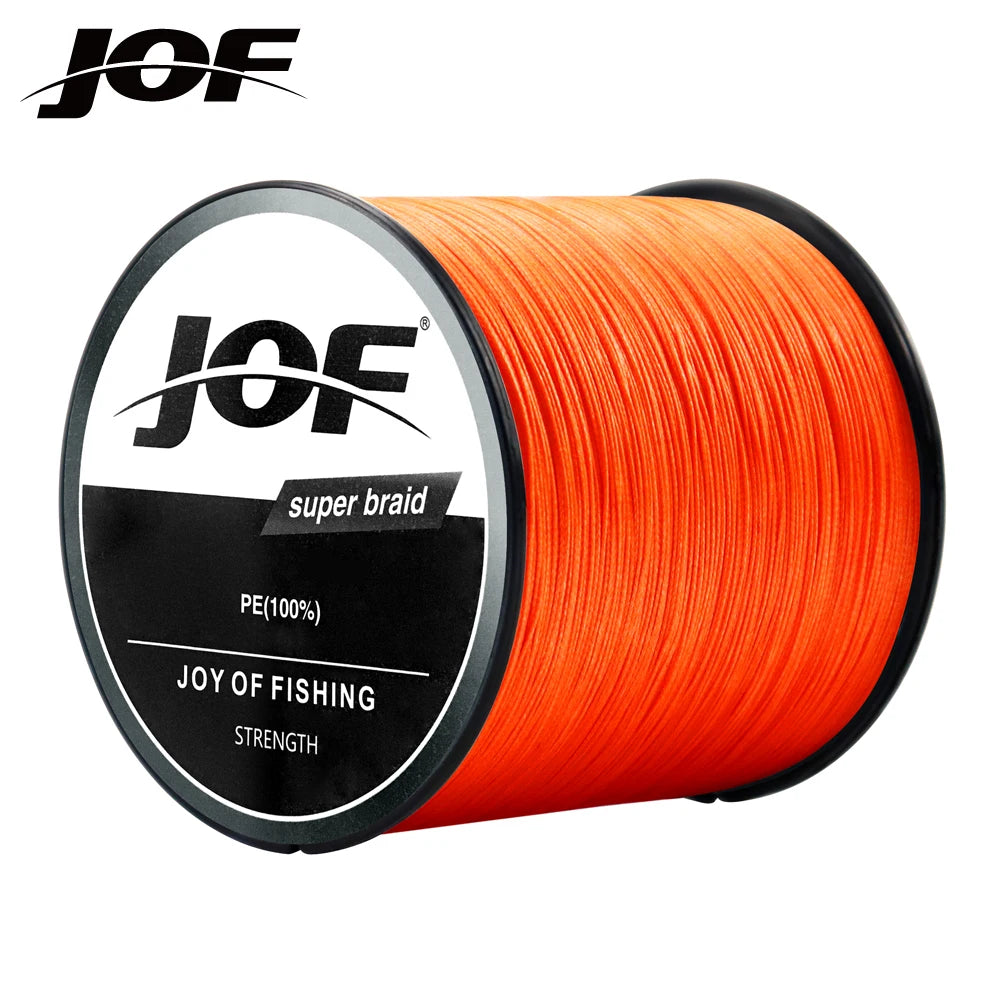 JOF 300M-1000M 8 Strand Braided Outdoor Fishing Line Sea Fishing Ice Fishing River Fishing Rock Fishing Fishing Gear 22-88LB X8