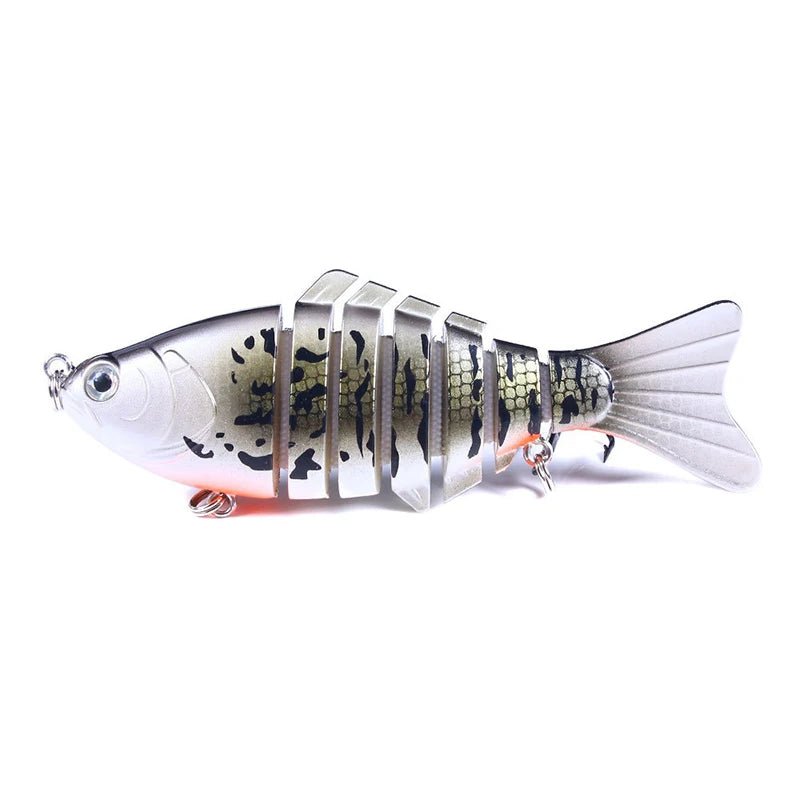 Fishing Lures for Freshwaterand Saltwat Slow Sinking Multi Jointed Swimbaits, Lifelike Lures for Bass Trout Crappie Walleye Pike