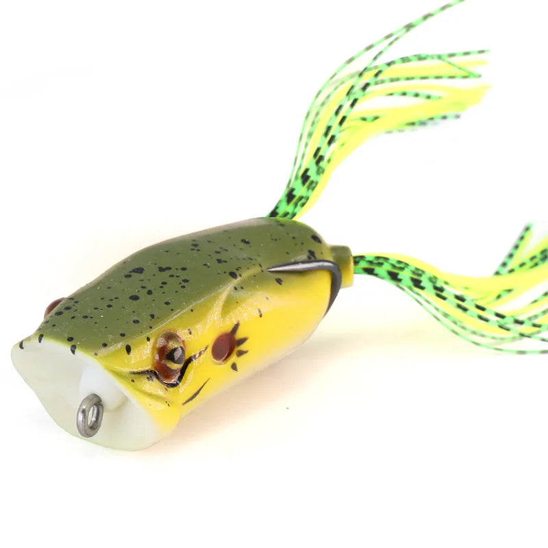 Frog Fishing Lures Gamakatsu Hook Long Cast Topwater Artificial Bait 16g Tractor Popper Lure Catch Pike Snakehead Fish Bass