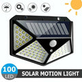 100 LED Outdoor Solar Lamp Outdoor Garden Decoration Solar LED Light Waterproof Sunlight Powered Spotlight with Motion Sensor