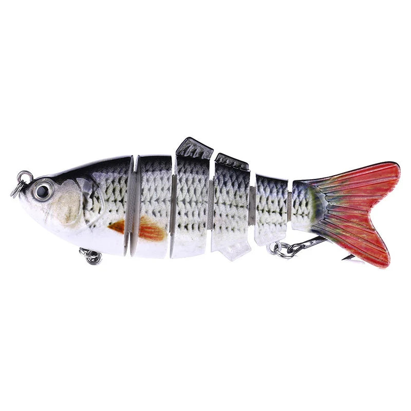 Fishing Lures for Freshwaterand Saltwat Slow Sinking Multi Jointed Swimbaits, Lifelike Lures for Bass Trout Crappie Walleye Pike