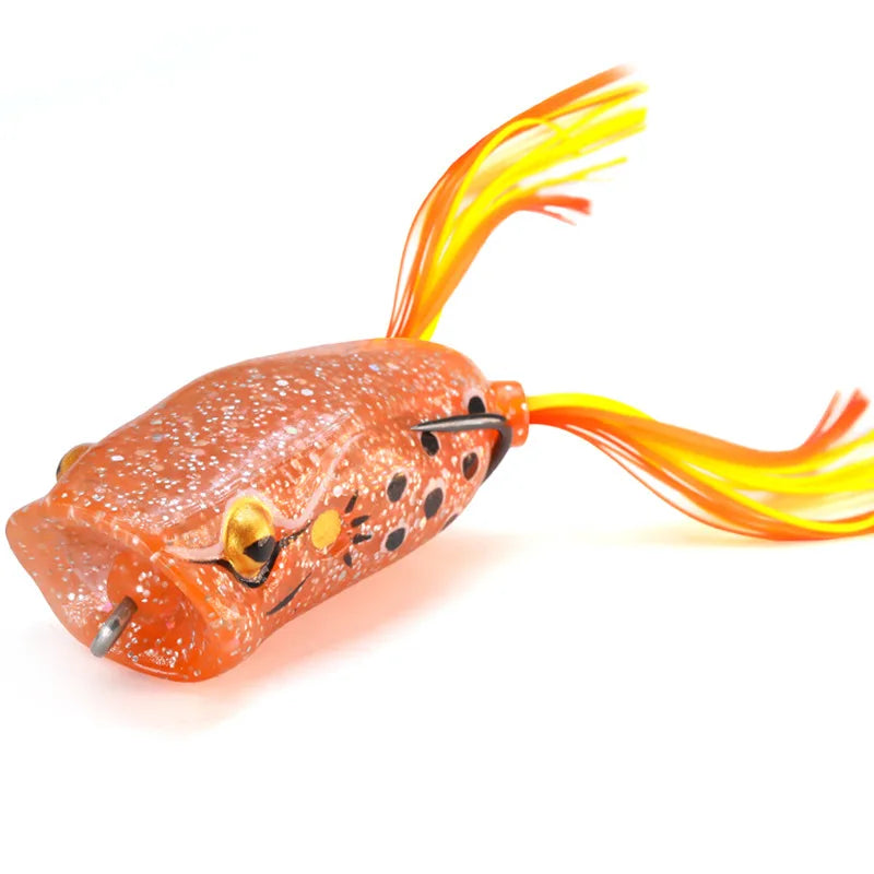 Frog Fishing Lures Gamakatsu Hook Long Cast Topwater Artificial Bait 16g Tractor Popper Lure Catch Pike Snakehead Fish Bass