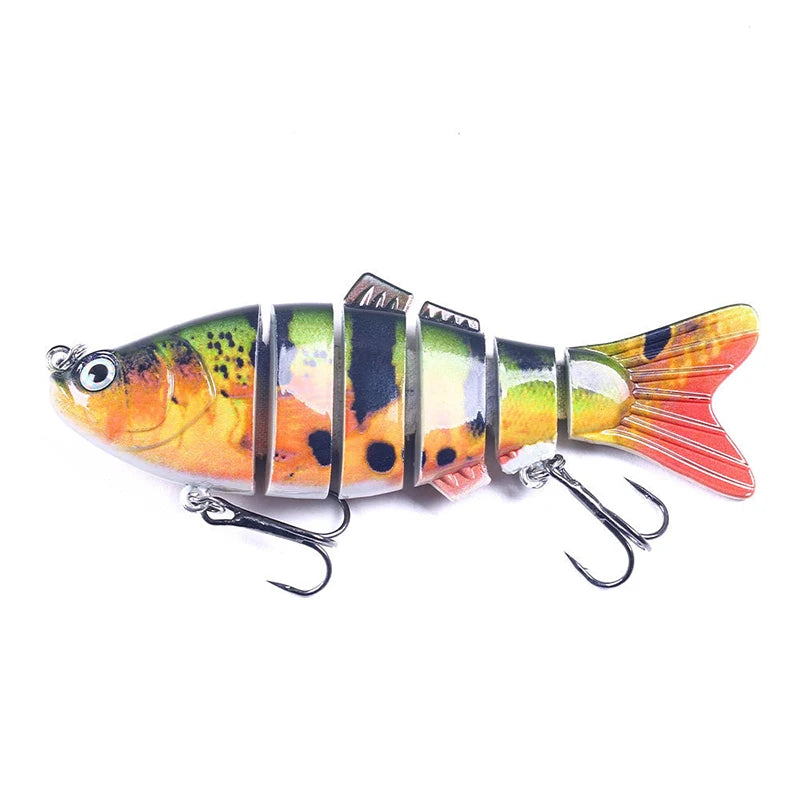 Fishing Lures for Freshwaterand Saltwat Slow Sinking Multi Jointed Swimbaits, Lifelike Lures for Bass Trout Crappie Walleye Pike