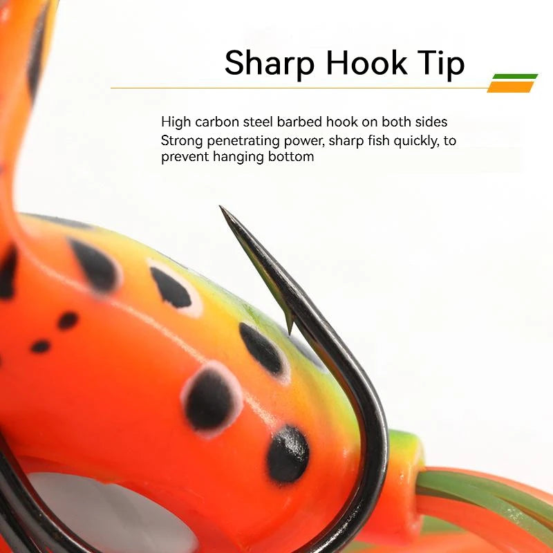 Frog Fishing Lures Gamakatsu Hook Long Cast Topwater Artificial Bait 16g Tractor Popper Lure Catch Pike Snakehead Fish Bass