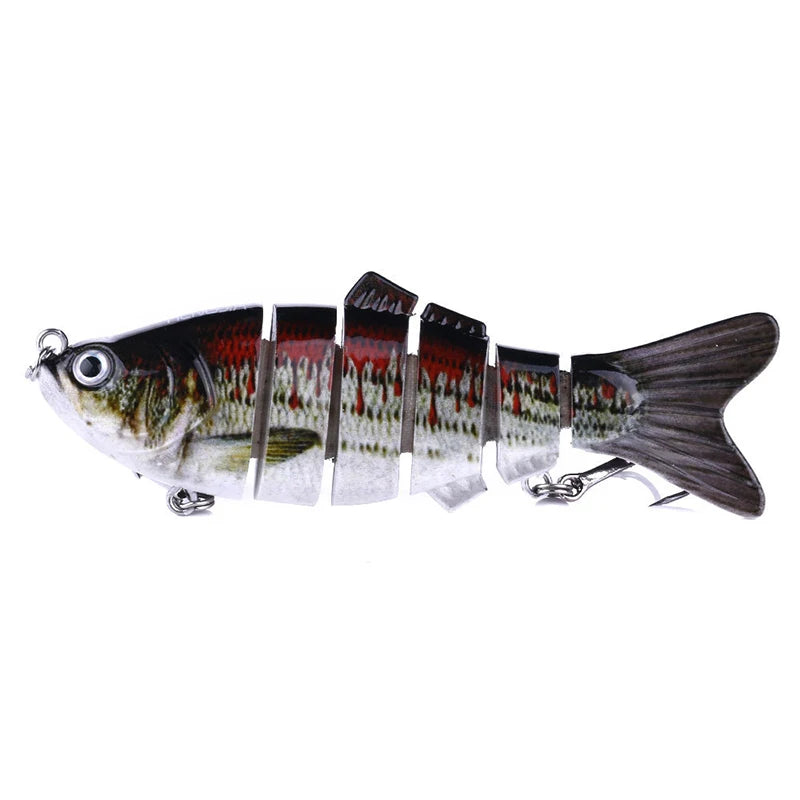 Fishing Lures for Freshwaterand Saltwat Slow Sinking Multi Jointed Swimbaits, Lifelike Lures for Bass Trout Crappie Walleye Pike