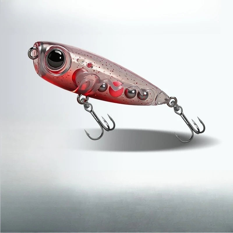 Lure fishin Bait Floating Bait Built Steel Ball Bait Swinging Long Throw Water Surface Wave Crawling Fishing for White Striped