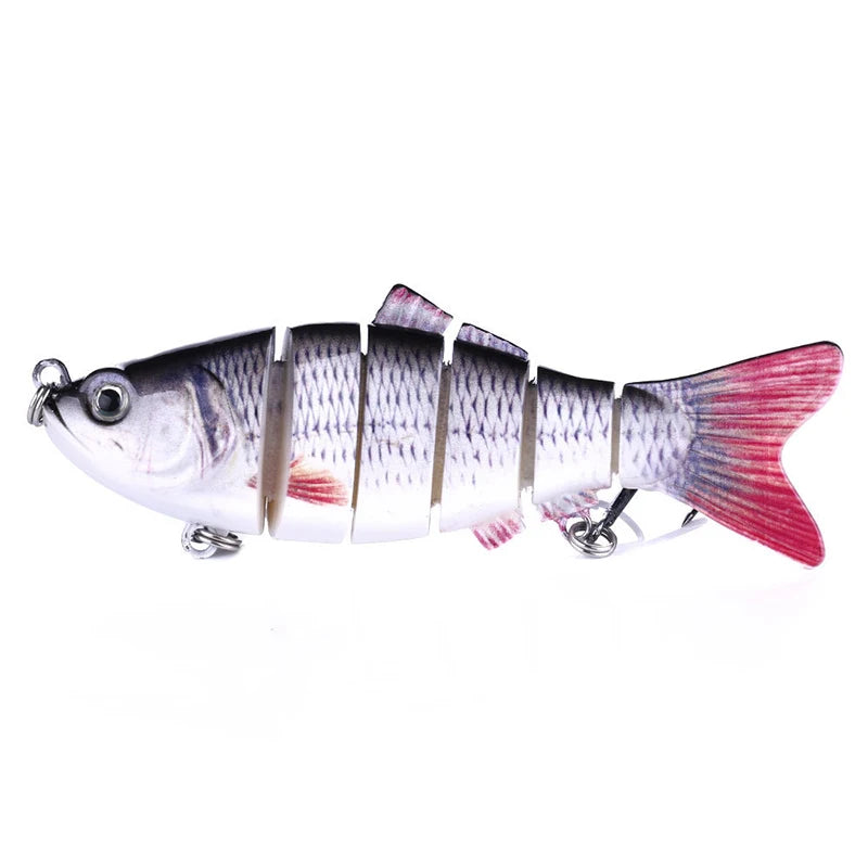 Fishing Lures for Freshwaterand Saltwat Slow Sinking Multi Jointed Swimbaits, Lifelike Lures for Bass Trout Crappie Walleye Pike