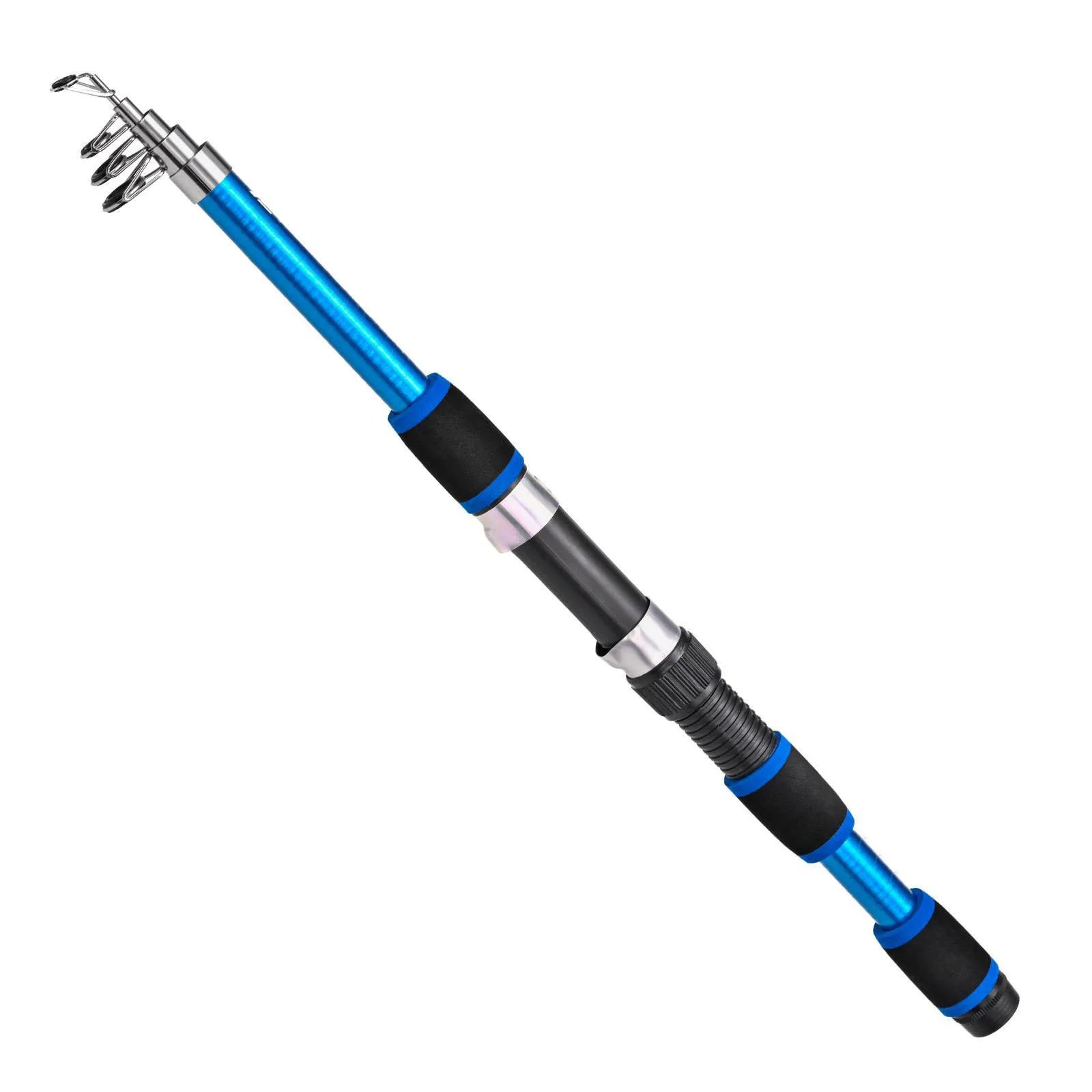 Telescopic Fishing Pole Full Portable Fishing Spinning Reels Baits Hooks 180cm Fishing Rod in Saltwater or Freshwater