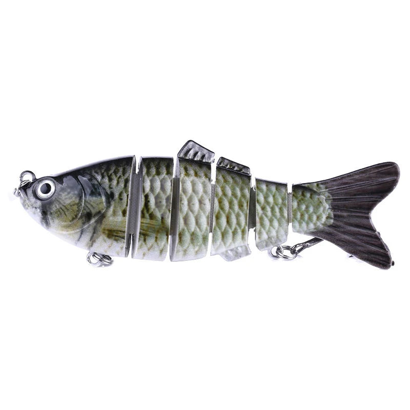 Fishing Lures for Freshwaterand Saltwat Slow Sinking Multi Jointed Swimbaits, Lifelike Lures for Bass Trout Crappie Walleye Pike