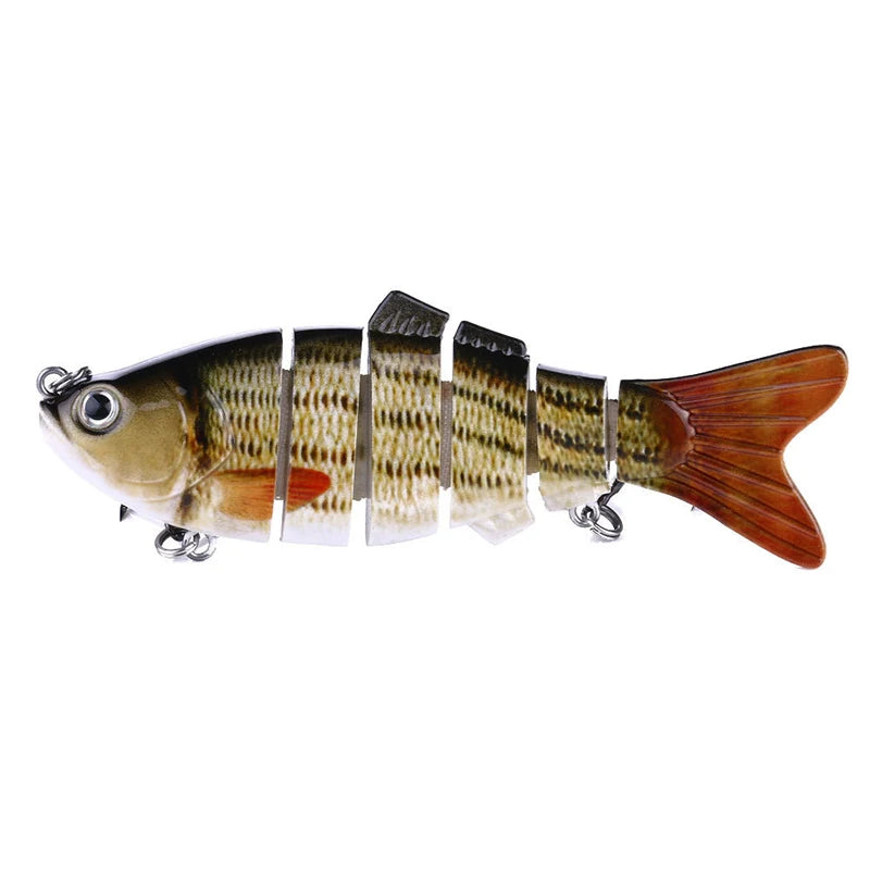 Fishing Lures for Freshwaterand Saltwat Slow Sinking Multi Jointed Swimbaits, Lifelike Lures for Bass Trout Crappie Walleye Pike