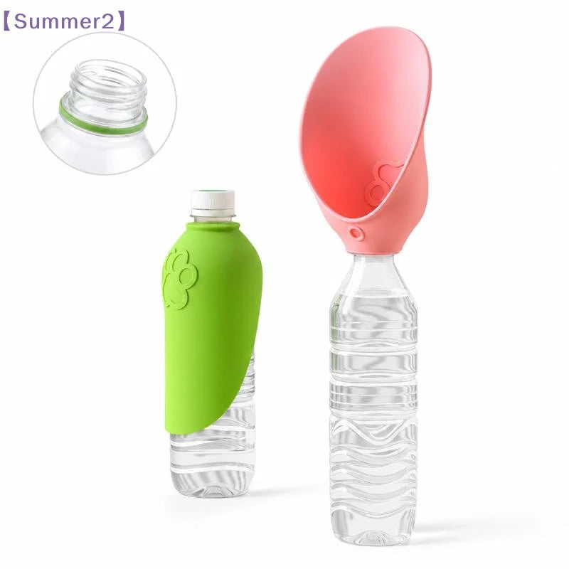 Silicone Leakproof Pets Travel Water Dispenser Portable Pet Feeder Outdoor Drinking Bowl Durable Puppy Cat Walking Supplies{S}
