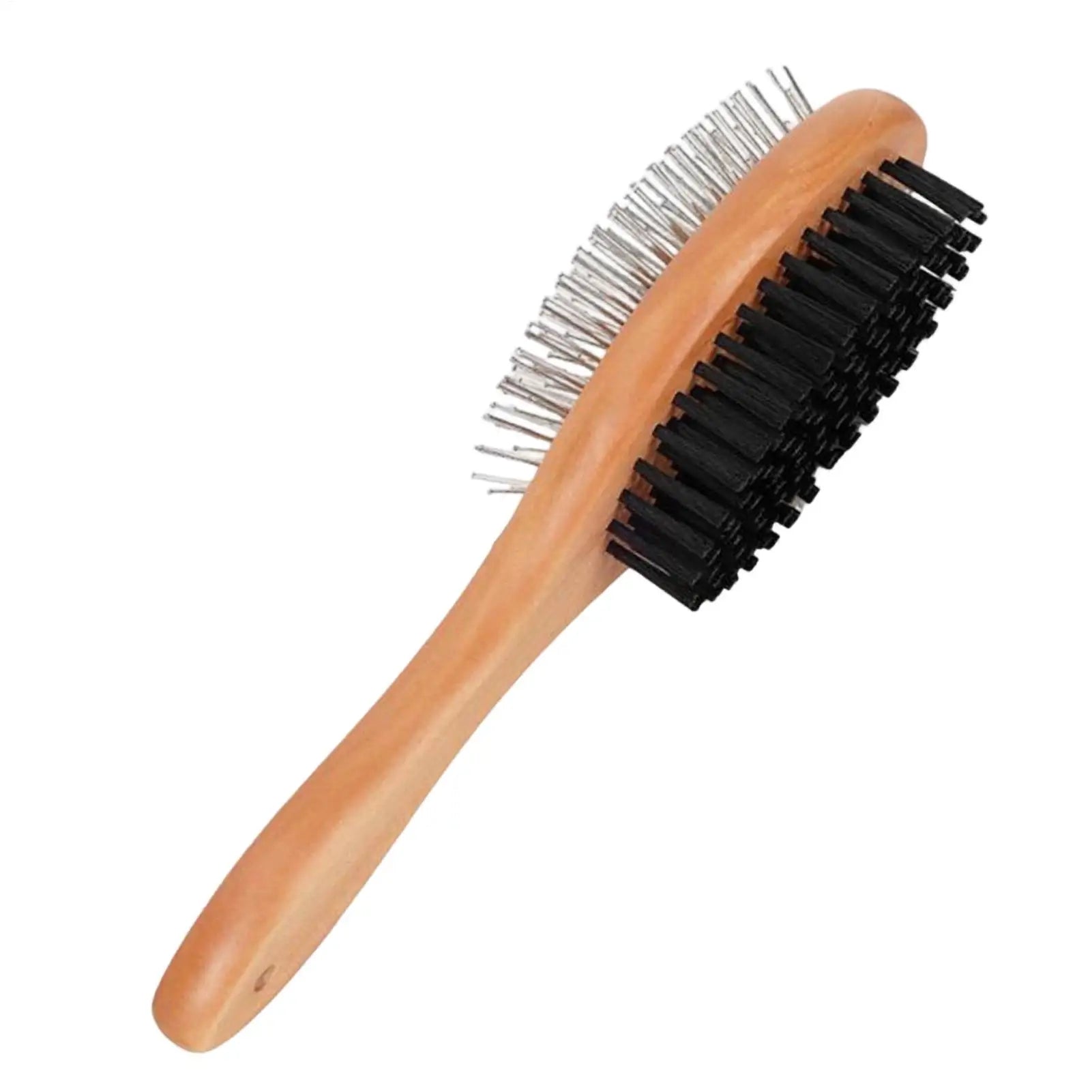 Pet Grooming Brush Double-sided Brush Comb Stainless Steel Needle Bristles Hair Brush Grooming Hair Remover Brush Pet Supplies