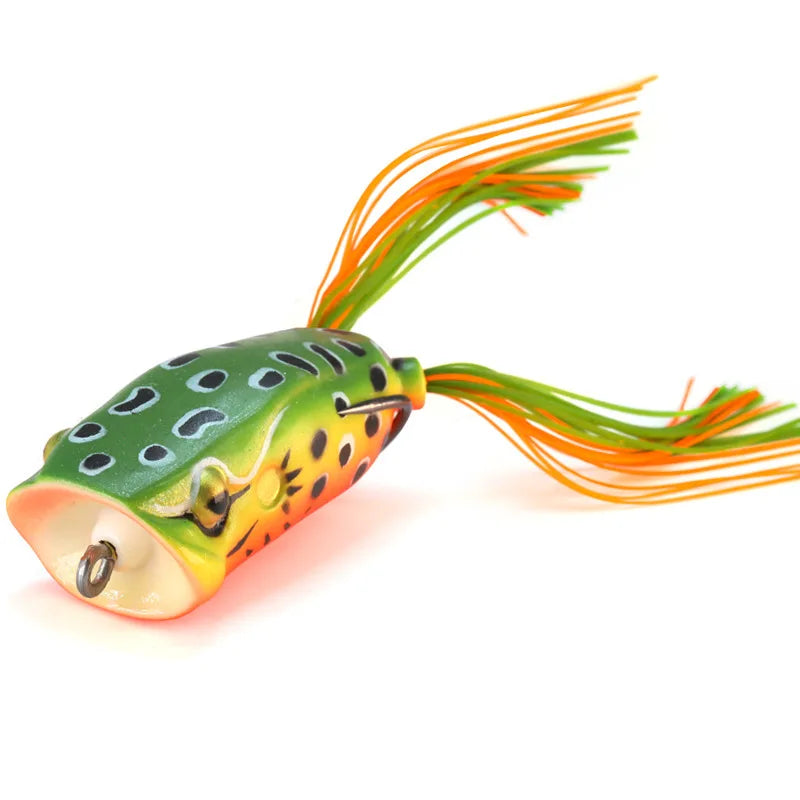 Frog Fishing Lures Gamakatsu Hook Long Cast Topwater Artificial Bait 16g Tractor Popper Lure Catch Pike Snakehead Fish Bass