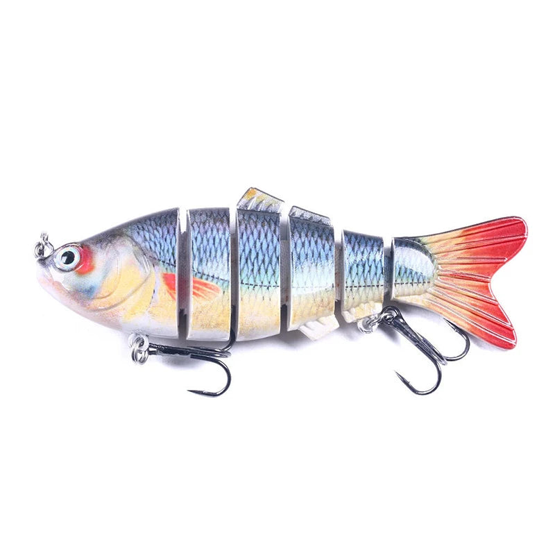 Fishing Lures for Freshwaterand Saltwat Slow Sinking Multi Jointed Swimbaits, Lifelike Lures for Bass Trout Crappie Walleye Pike